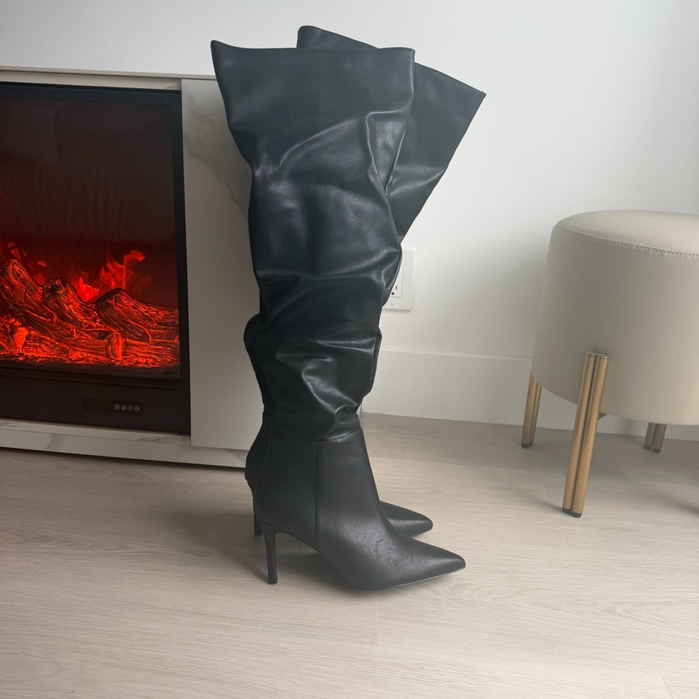 Windsor Sleek Thigh-High Stiletto Boots - Picture 6 of 8